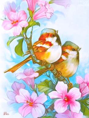 Bird Giclée Print No. 01 — giclée art print by ArtFeliz