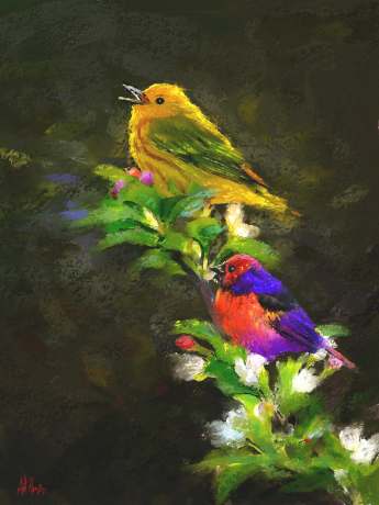 Bird Giclée Print No. 02 — giclée art print by ArtFeliz