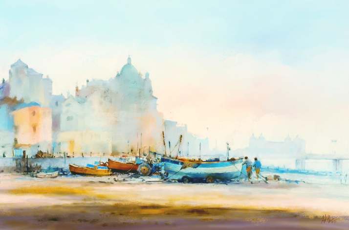Boat Giclée Print No. 01 — giclée art print by ArtFeliz