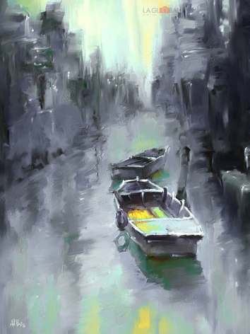 Boat Giclée Print No. 03 — giclée art print by ArtFeliz