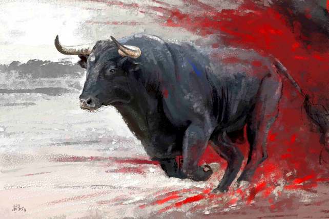 Bull Giclée Print No. 02 — giclée art print by ArtFeliz