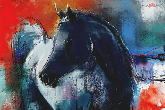 Horse Giclée Print No. 01 — giclée art print by ArtFeliz
