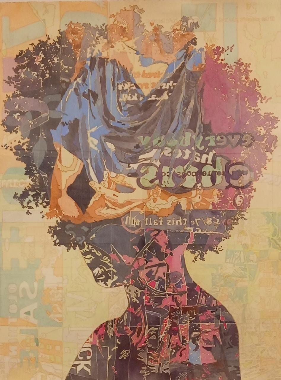Kasa Vinay Kumar | Mixed Media on Paper | 23 x 30 In