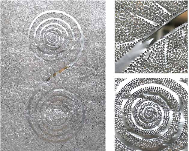 Eternal Resonance — original artwork, Aluminium On Mirror Backed Panel