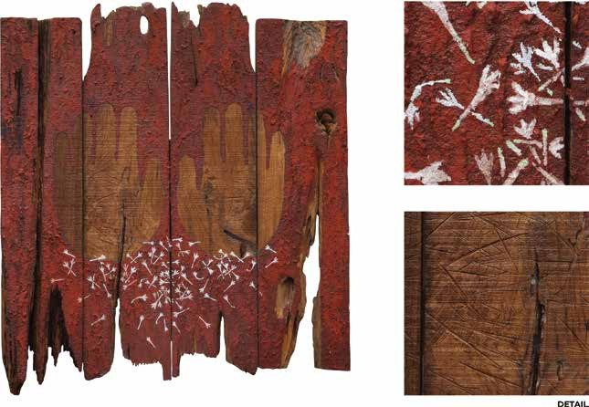 God 1 — original artwork, Wood & Wooden Powder