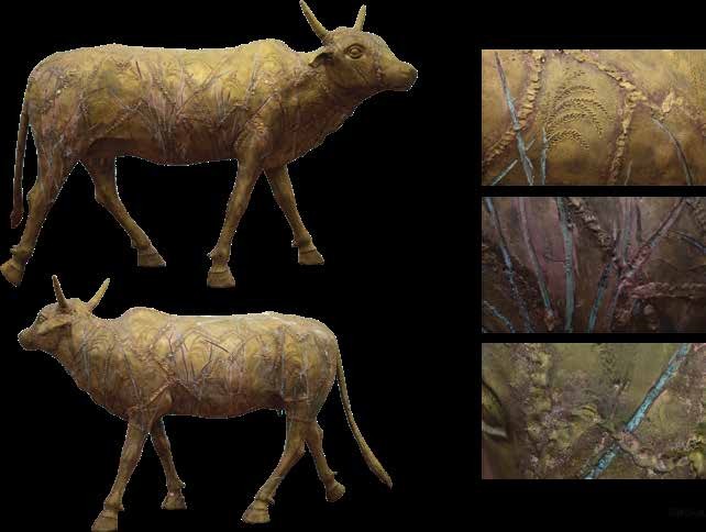 Movement - 7 — original artwork, Bronze