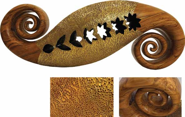 Seed Of Becoming — original artwork, Brass On Wood