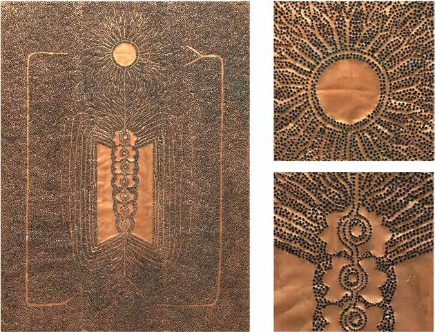 Threshold Of Light — original artwork, Copper Sheet On Wood