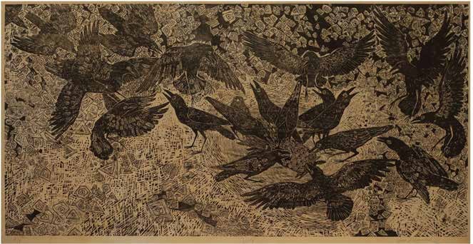 Unity — original artwork, Woodcut