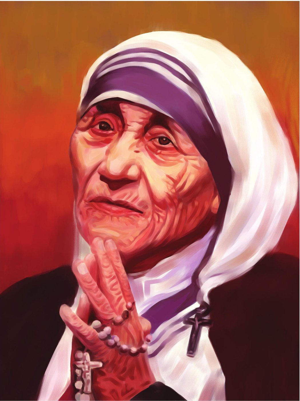 Mother Teresa IV — portrait commission by ArtFeliz