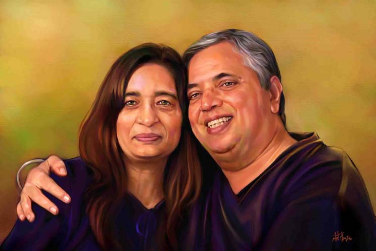 Golden anniversary — portrait commission by ArtFeliz